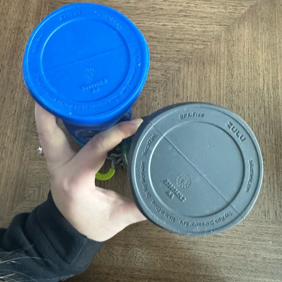 Zulu Tritan 16Oz Water Bottles 2 Pack Blue & Green Antimicrobial Silicon Straws - Picture 7 of 13